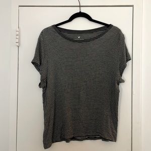 striped, soft tee